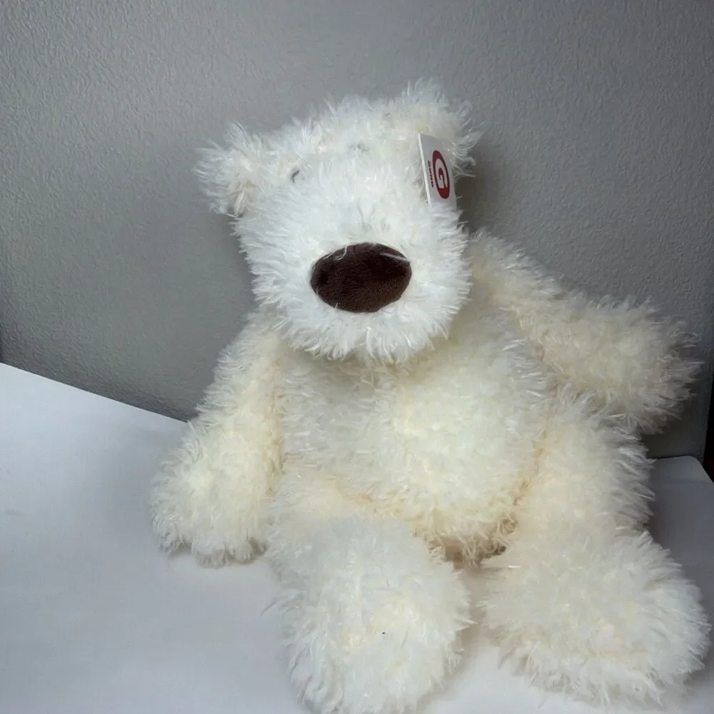 NWT Gund Schlepp Cream Teddy Polar Bear Plush Shaggy Stuffed Animal  18